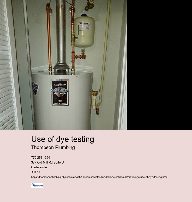 Use of dye testing